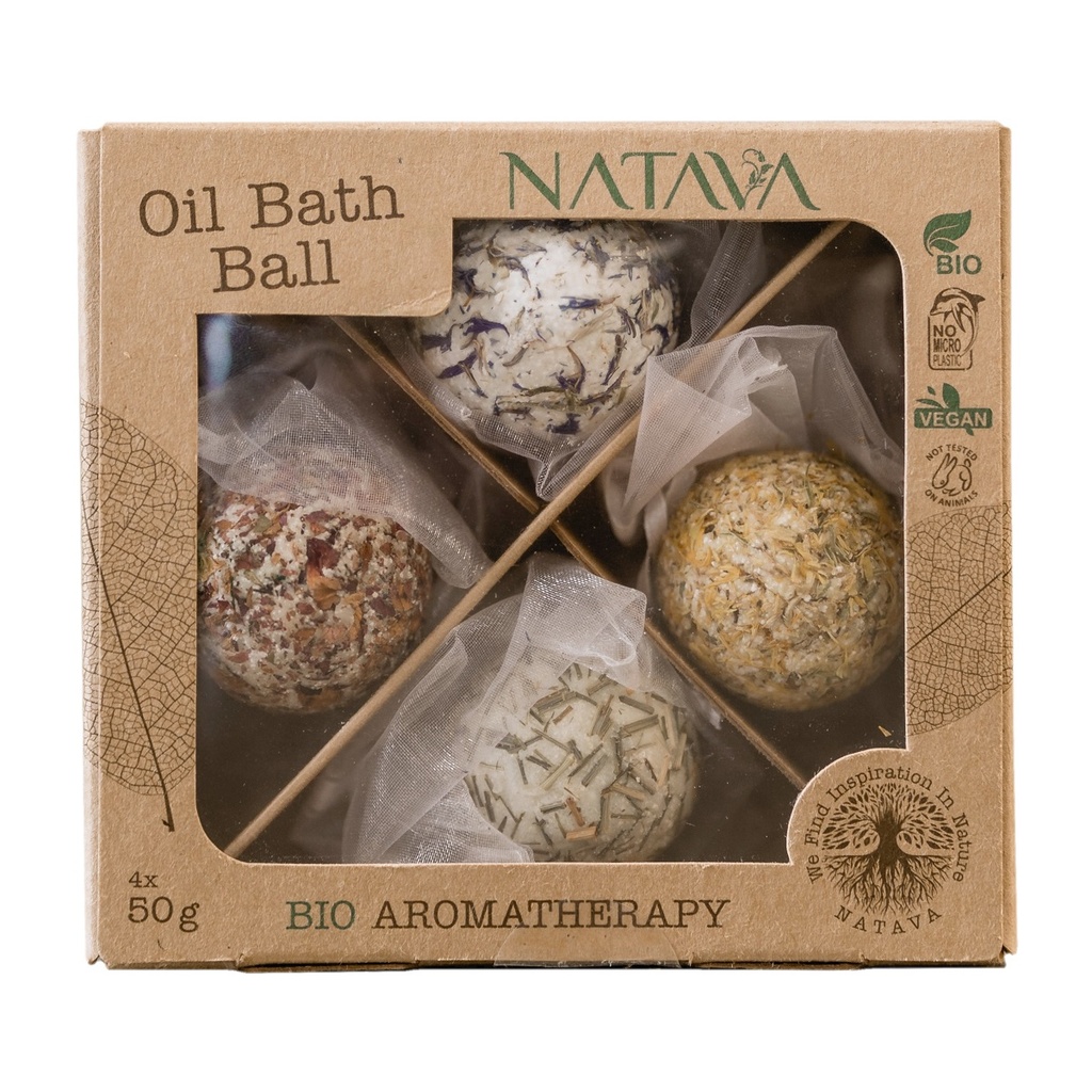 Natava Oil Bath Balls 4x 50g
