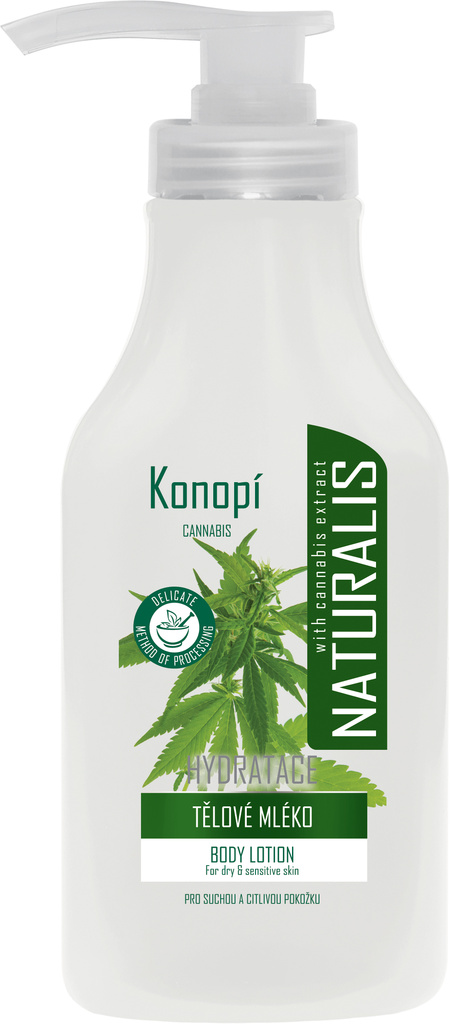 8596048010856 Naturalis tělové mléko s konopným olejem