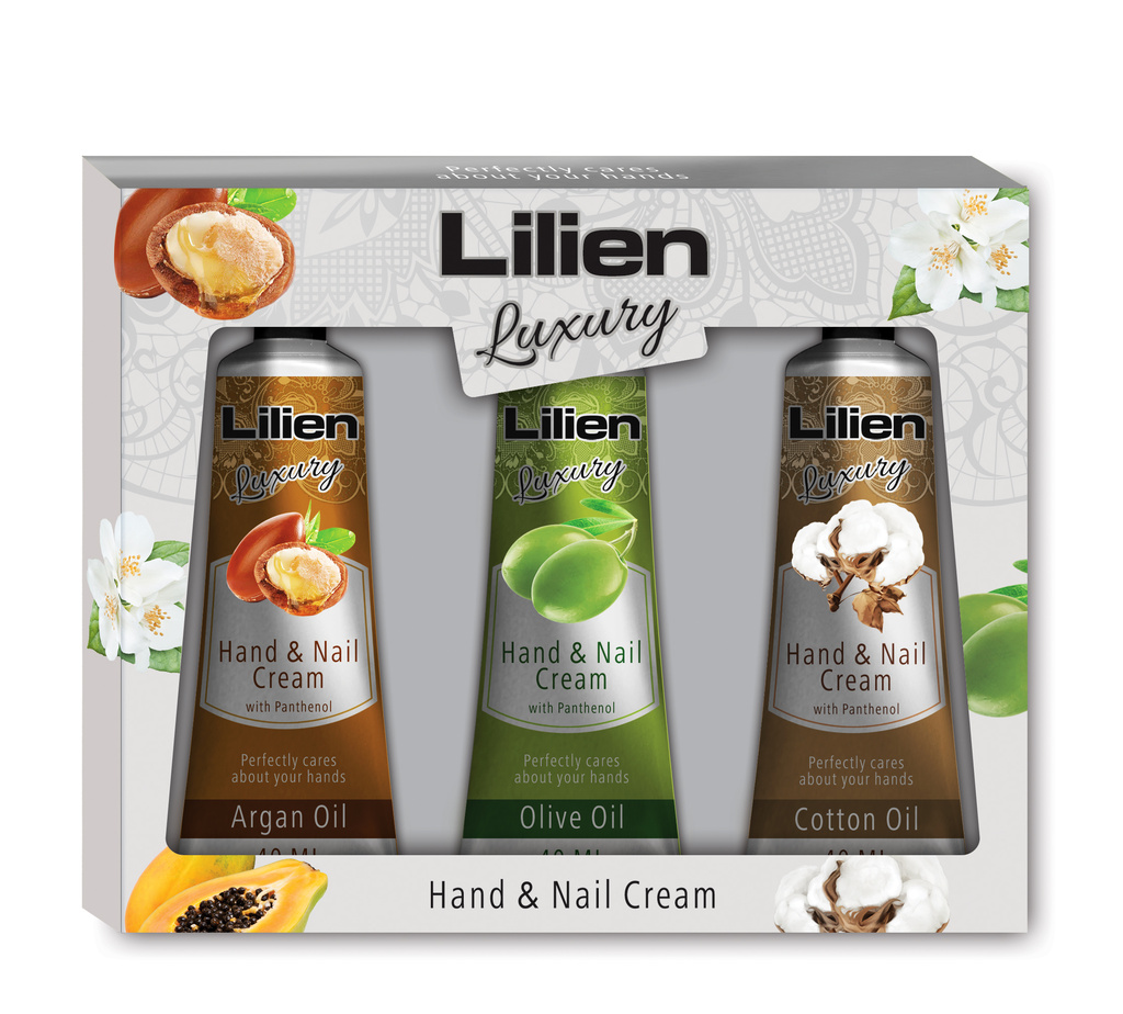 8596048005517 Lilien Hand and Nail Creams 3x40 ml