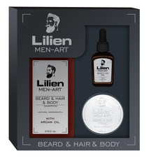 Lilien MEN-ART Beard & Hair & Body - White - dárková sada