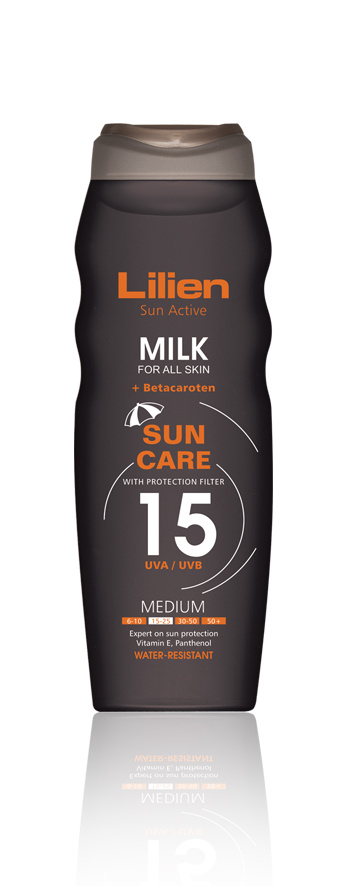 8596048002783 Lilien Sun Active opalovací mléko OF 15