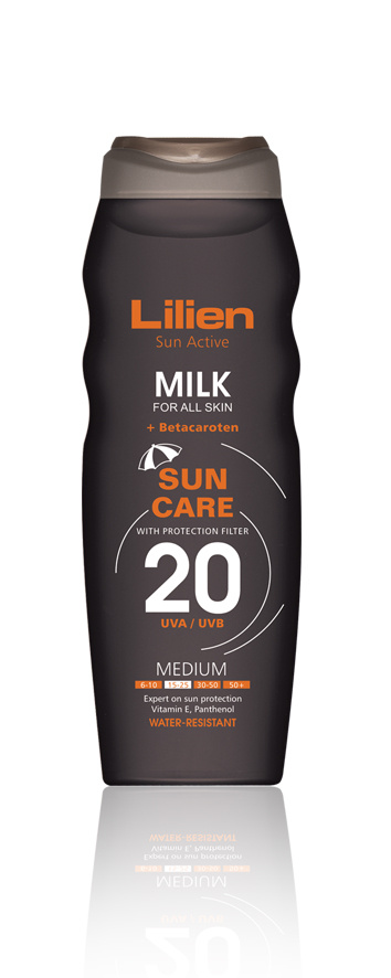 8596048002790  Lilien Sun Active opalovací mléko OF 20