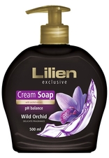 Lilien krémové tekuté mýdlo s dávkovačem - Orchidej 500 ml