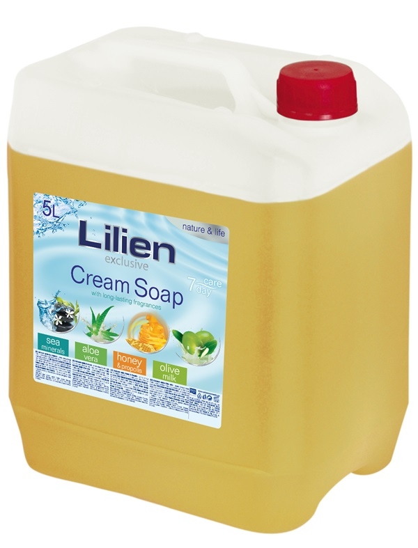 Lilien krémové tekuté mýdlo Med & Propolis 5000 ml