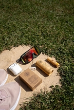 Tuhé mýdlo - konopný olej, tuhý deodorant - vůně orientu, balzám na rty - vanilka