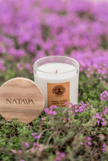 NATAVA Vonná sójová svíčka - Bílé květy