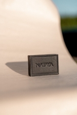 NATAVA Tuhé čistící mýdlo na obličej - Aktivní uhlí