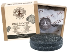 NATAVA tuhý šampon aktivní uhlí