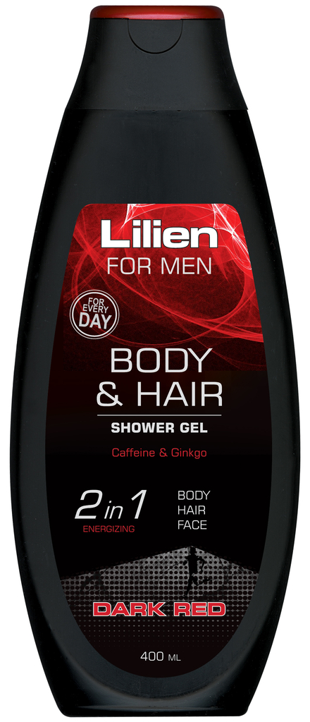 Lilien Pánský sprchový gel a šampon 2v1 - Dark Red
