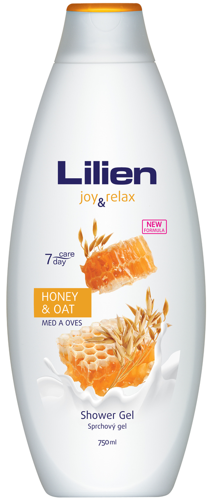 Lilien krémový sprchový gel Med & Oves