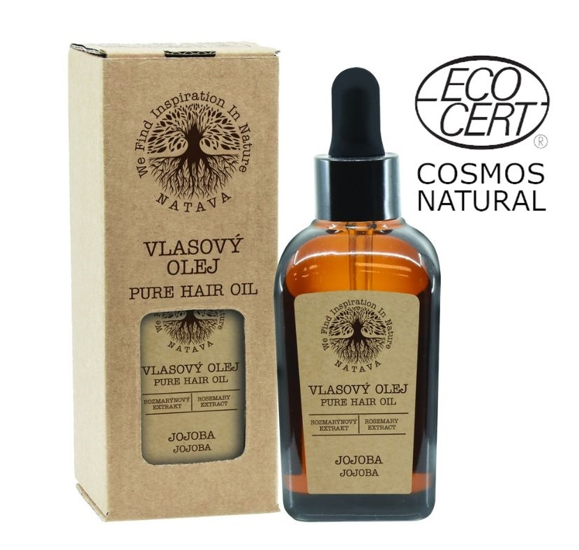 NATAVA vlasový olej Jojoba ECOCERT