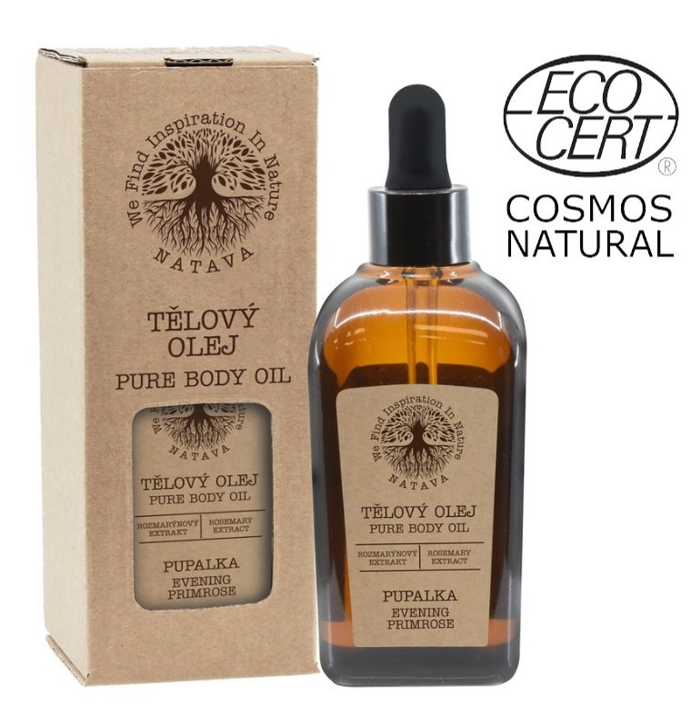NATAVA tělový olej Pupalka 100 ml ECOCERT