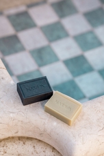 NATAVA Tuhé čistící mýdlo na obličej - Aktivní uhlí