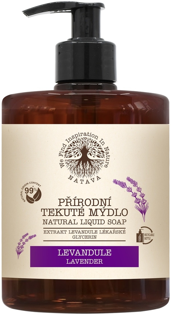 NATAVA Přírodní tekuté mýdlo - Levandule 500 ml