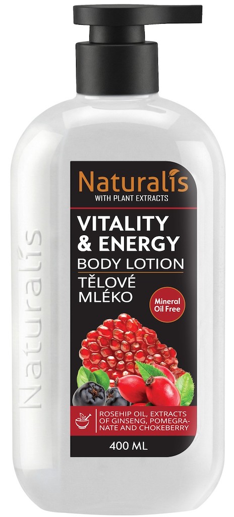 Naturalis tělové mléko - Vitality & Energy 400 ml