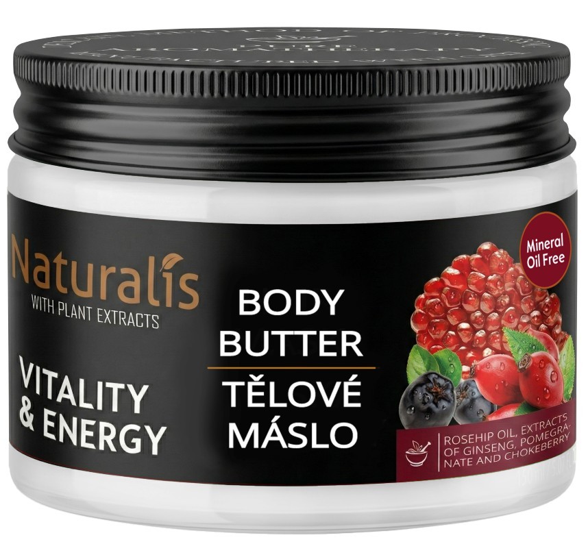 Naturalis tělové máslo - Vitality & Energy 300 g