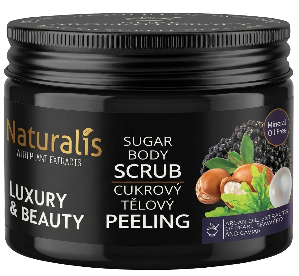 Naturalis cukrový tělový peeling - Luxury & Beauty 250 g