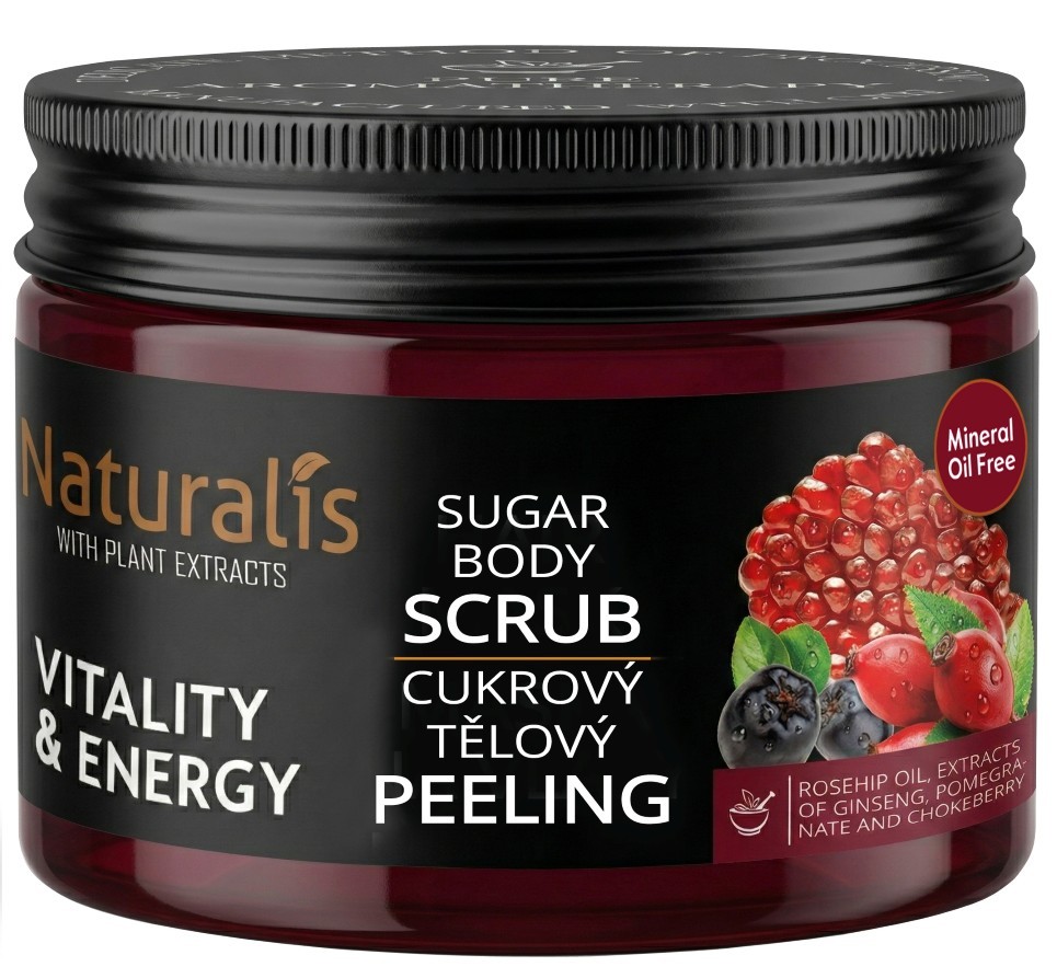 Naturalis cukrový tělový peeling - Vitality & Energy 250 g