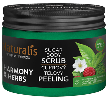 Naturalis cukrový tělový peeling - Harmony & Herbs 250 g 