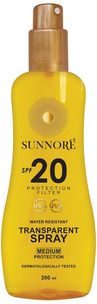 SUNNORÉ Transparentní sprej SPF 20