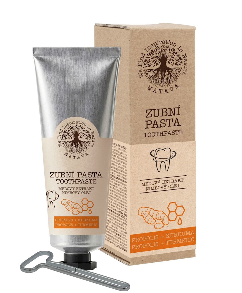 NATAVA zubní pasta Propolis - Kurkuma 80 g