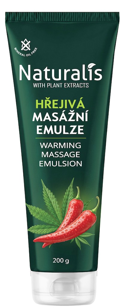 Naturalis hřejivá masážní emulze 200g