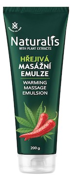 Naturalis hřejivá masážní emulze 200g