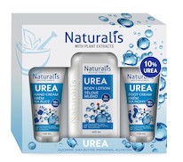NATURALIS dárková kazeta UREA (krém na ruce + tělové mléko + krém na nohy) 600ml