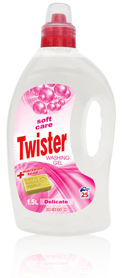 Twister tekutý prací gel Soft Care
