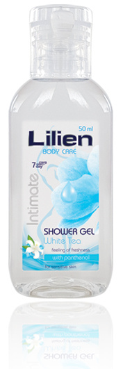8596048003957 Lilien sprchový šampon pro intimní hygienu White Tea - cestovní balení 