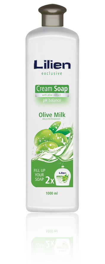 8596048004602 Lilien krémové tekuté mýdlo Olive Milk 1l
