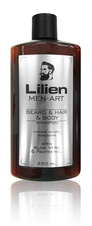 Lilien MEN-ART Pánský sprchový šampon - Beard & Hair & Body Shampoo - White