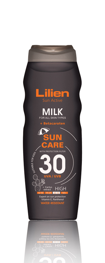 8596048002806 Lilien Sun Active opalovací mléko OF 30