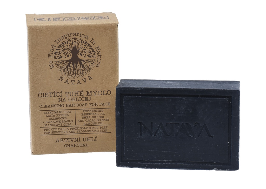 8596048008112 Natava solid face soap Charcoal for sensitive and problematic skin 100g n