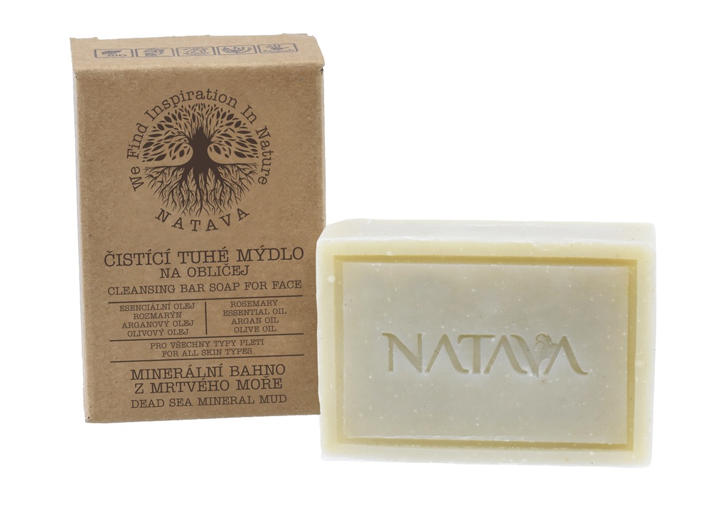 8596048008129 Natava solid face soap Dead Sea Mineral Mud for all skin types 100g n