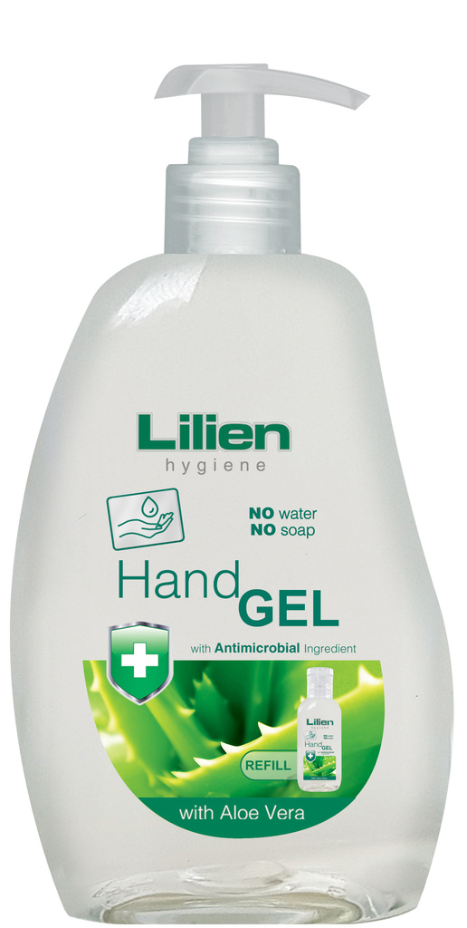 8596048005531 Lilien čistící gel na ruce Hand Gel s dávkovačem 500ml