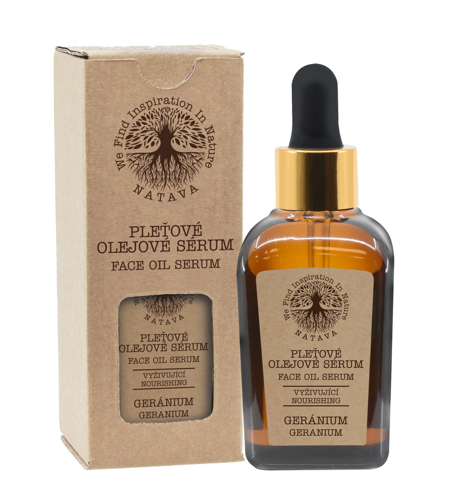 8596048008204 NATAVA Pleťové olejové sérum - Geránium 30ml